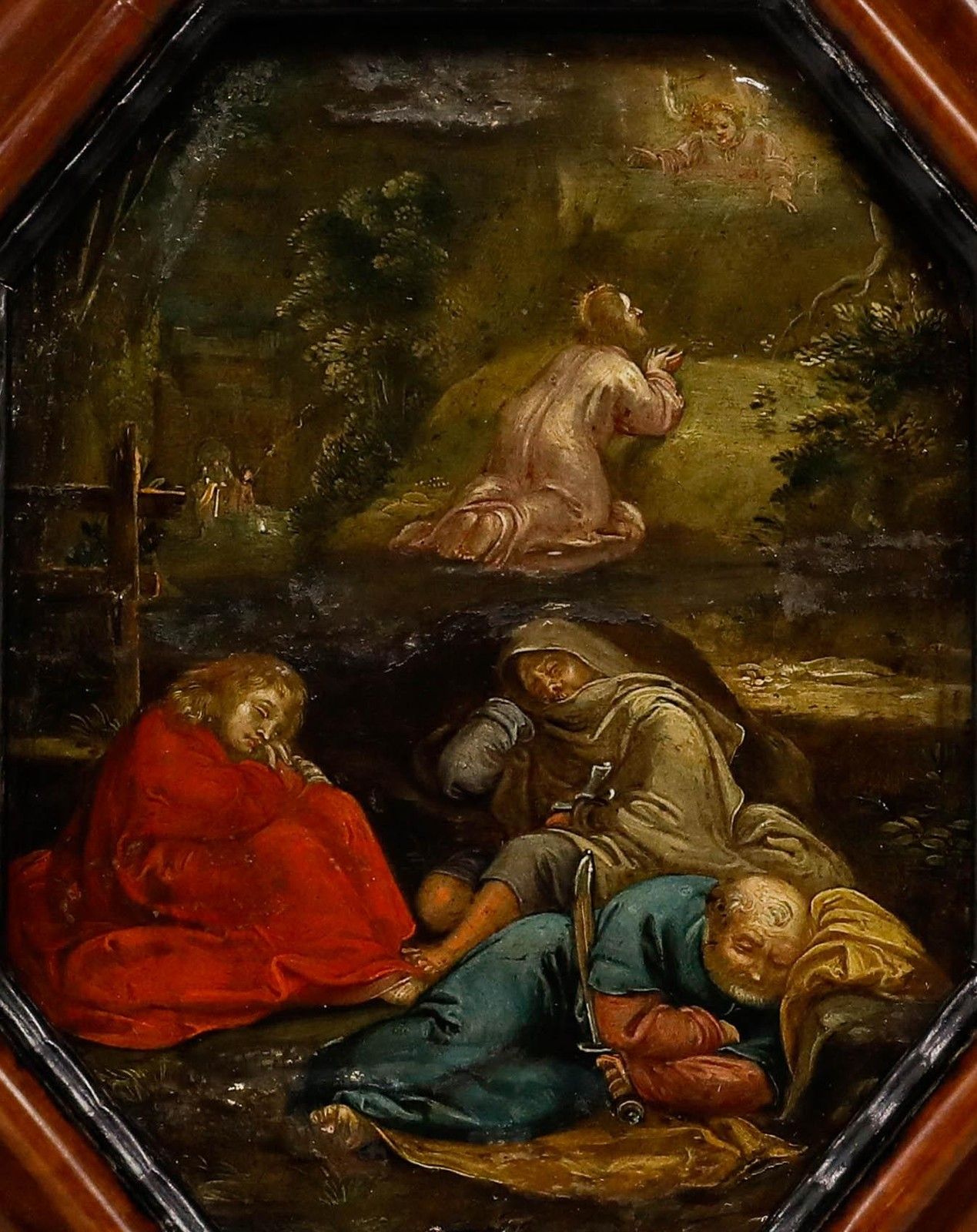 18th Century Oil Christ On The Mount Of Olives photo furniture