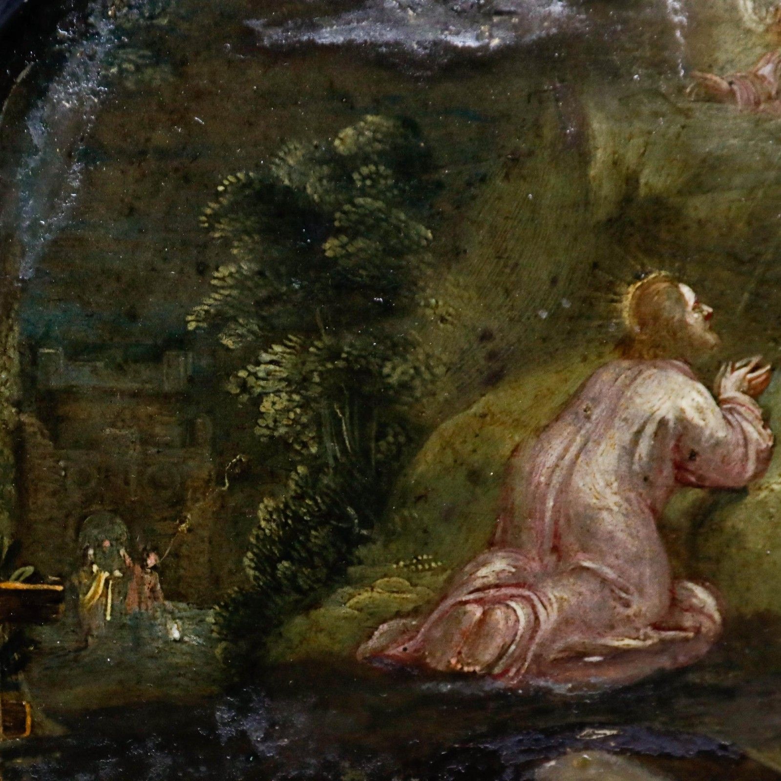 18th Century Oil Christ On The Mount Of Olives photo vinterior