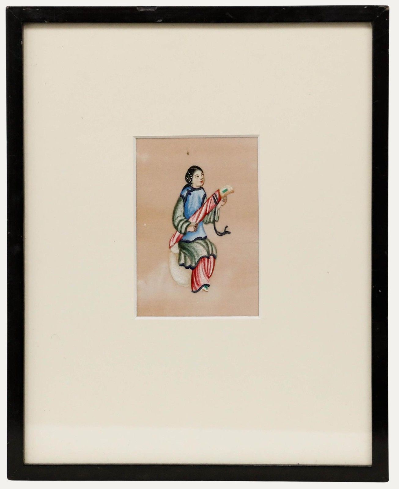 Framed 19th Century Gouache The Artist