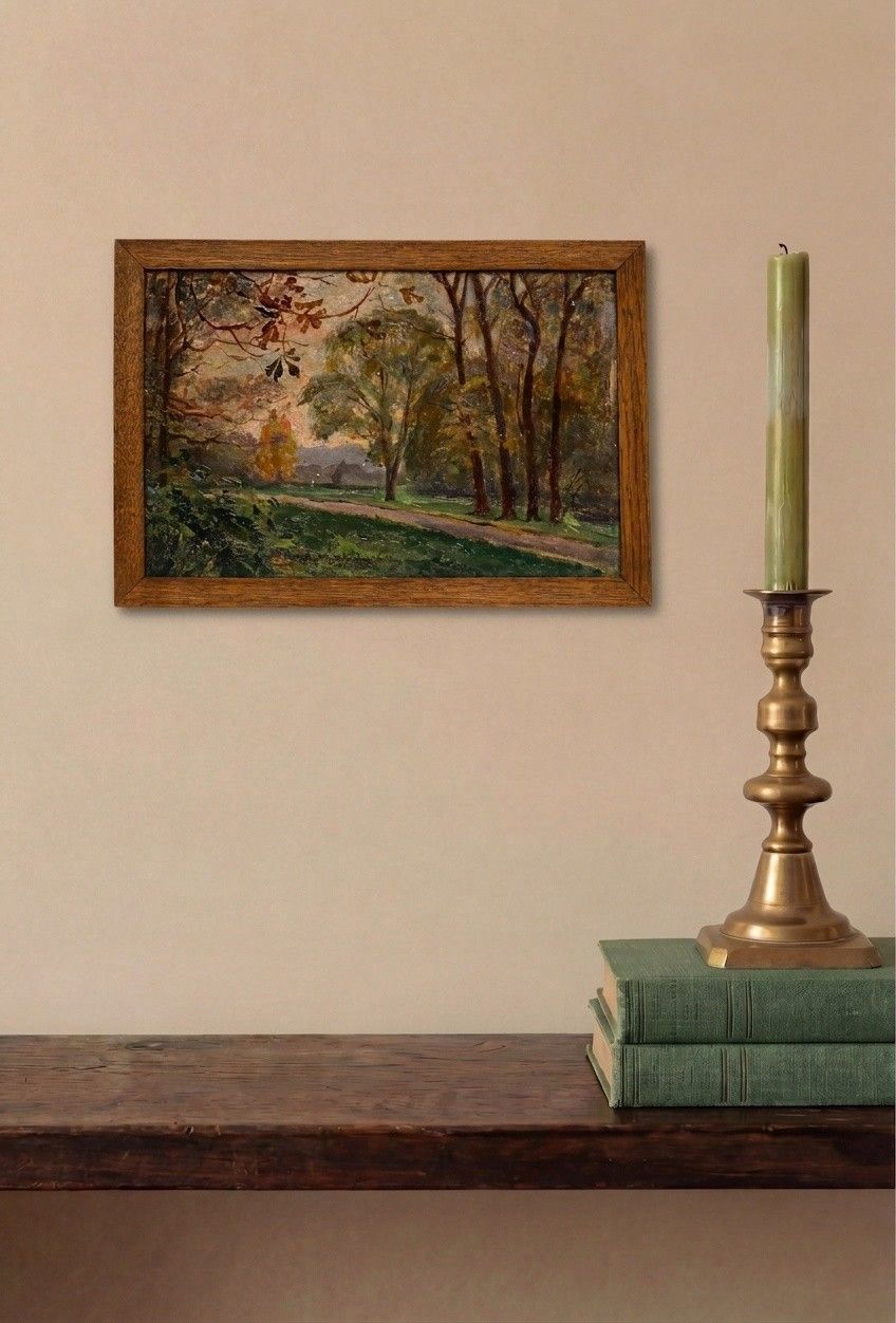 Henri Vincent Anglade (1876 1956) 1916 Oil, A Calm Evening photo for sale