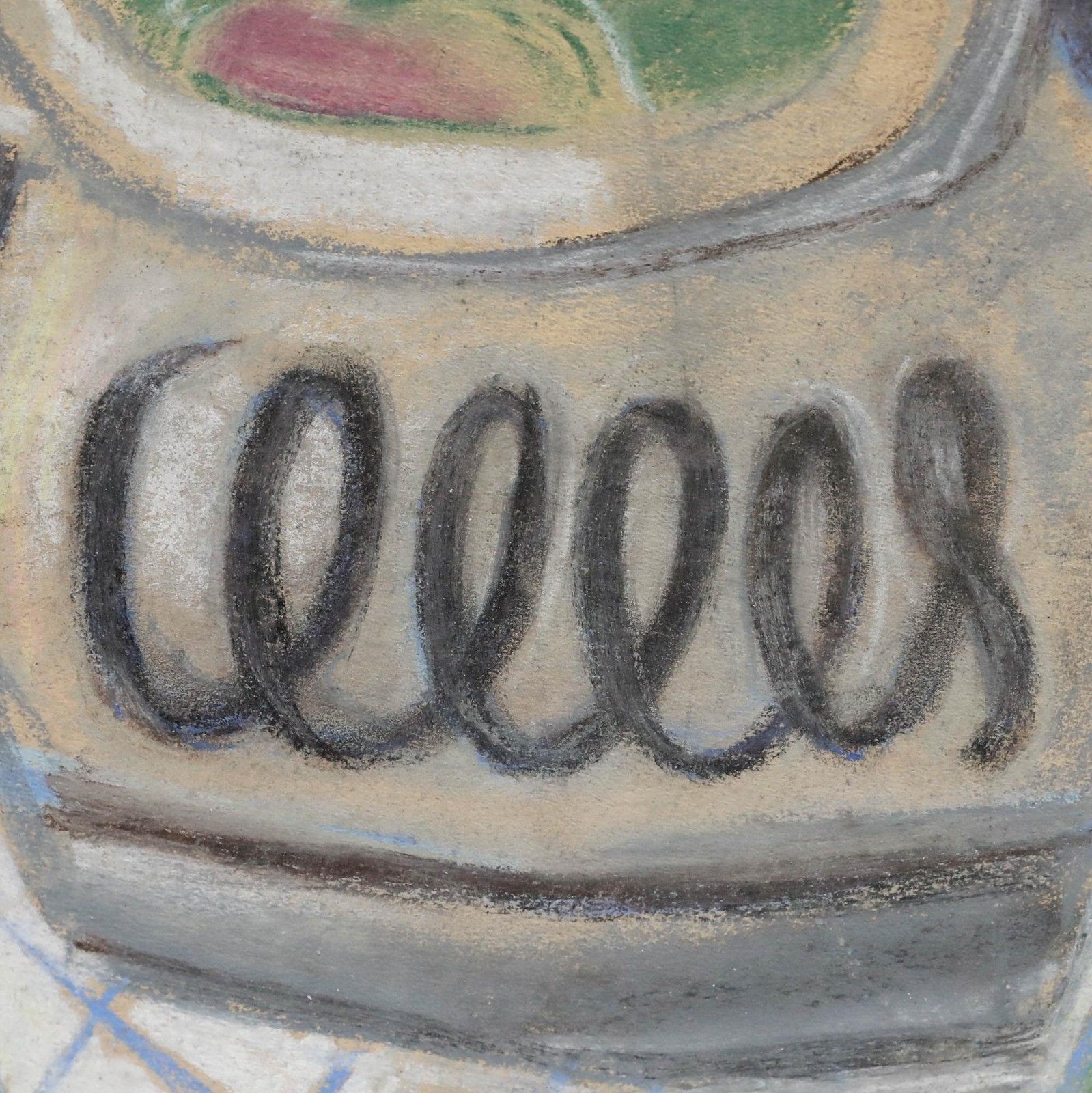 Johann Winter (1898 1964) Pastel, Still Life With Bottle And Apples photo 325.0