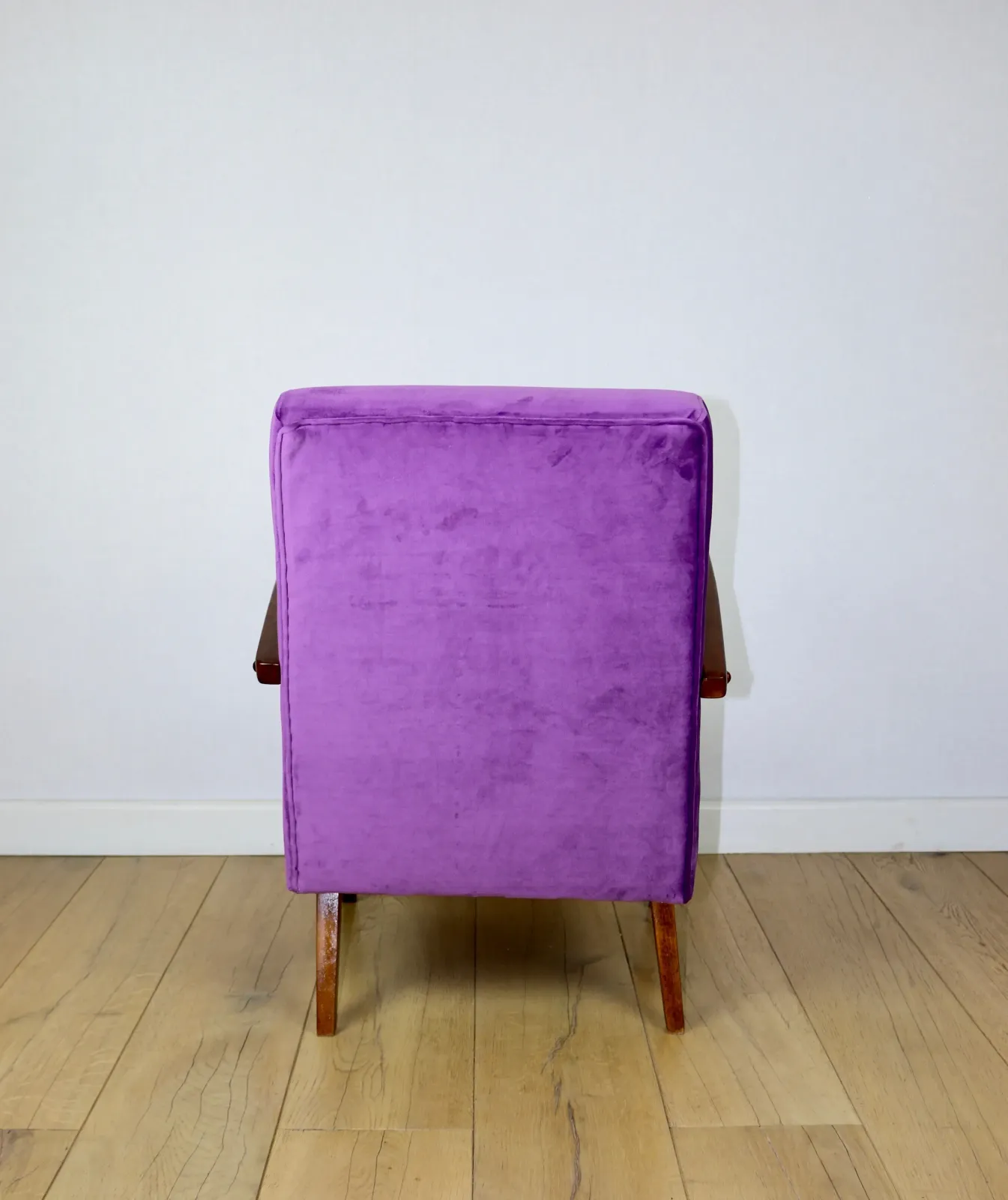 Vintage Loft Purple Velvet Armchair   2 Pieces Available photo buy