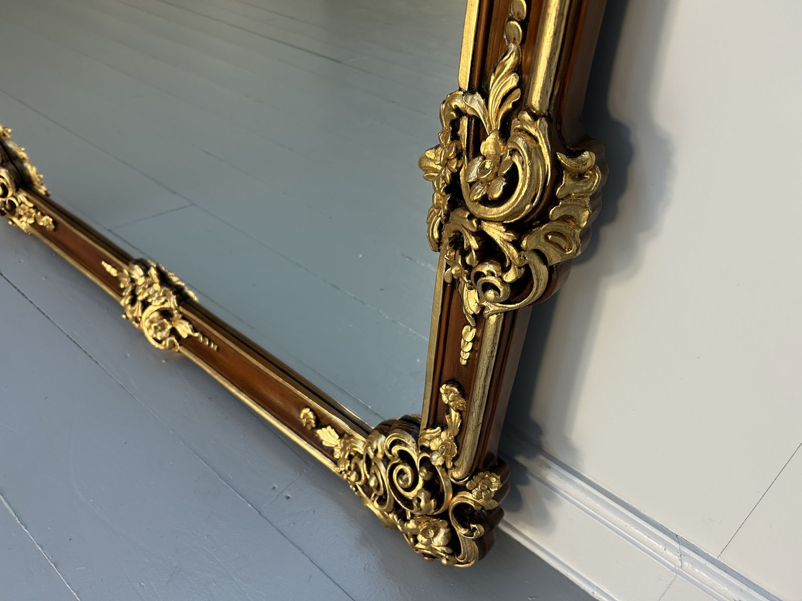 Asnaghi Carved Wood And Gilt Wall Mirror photo buy