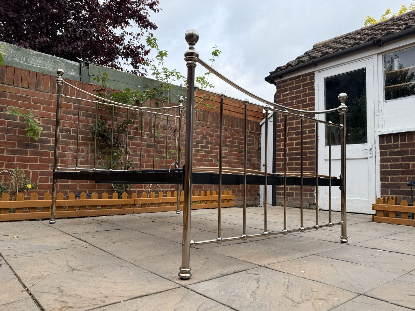 Elegant & Premium Quality “The Original Bed Co” Kendal Nickel Double Size Frame   Good Condition, Rrp £1,500 photo furniture