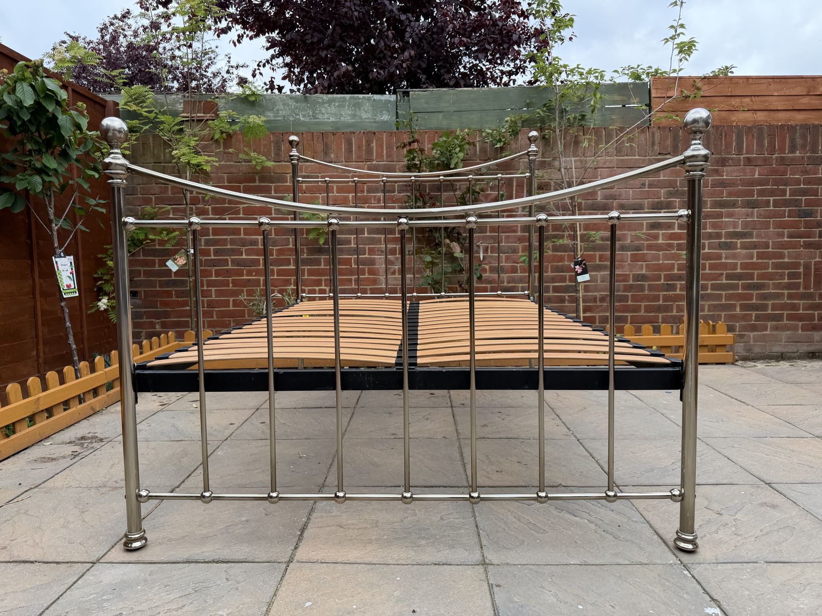 Elegant & Premium Quality “The Original Bed Co” Kendal Nickel Double Size Frame   Good Condition, Rrp £1,500 photo Furniture