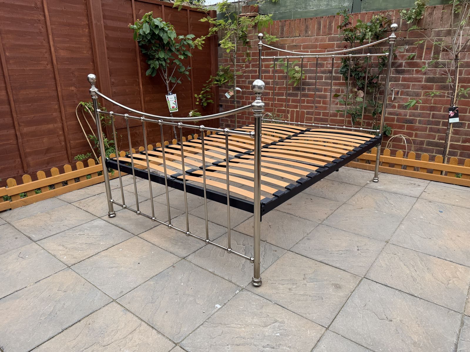 photo for sale Elegant & Premium Quality “The Original Bed Co” Kendal Nickel Double Size Frame   Good Condition, Rrp £1,500