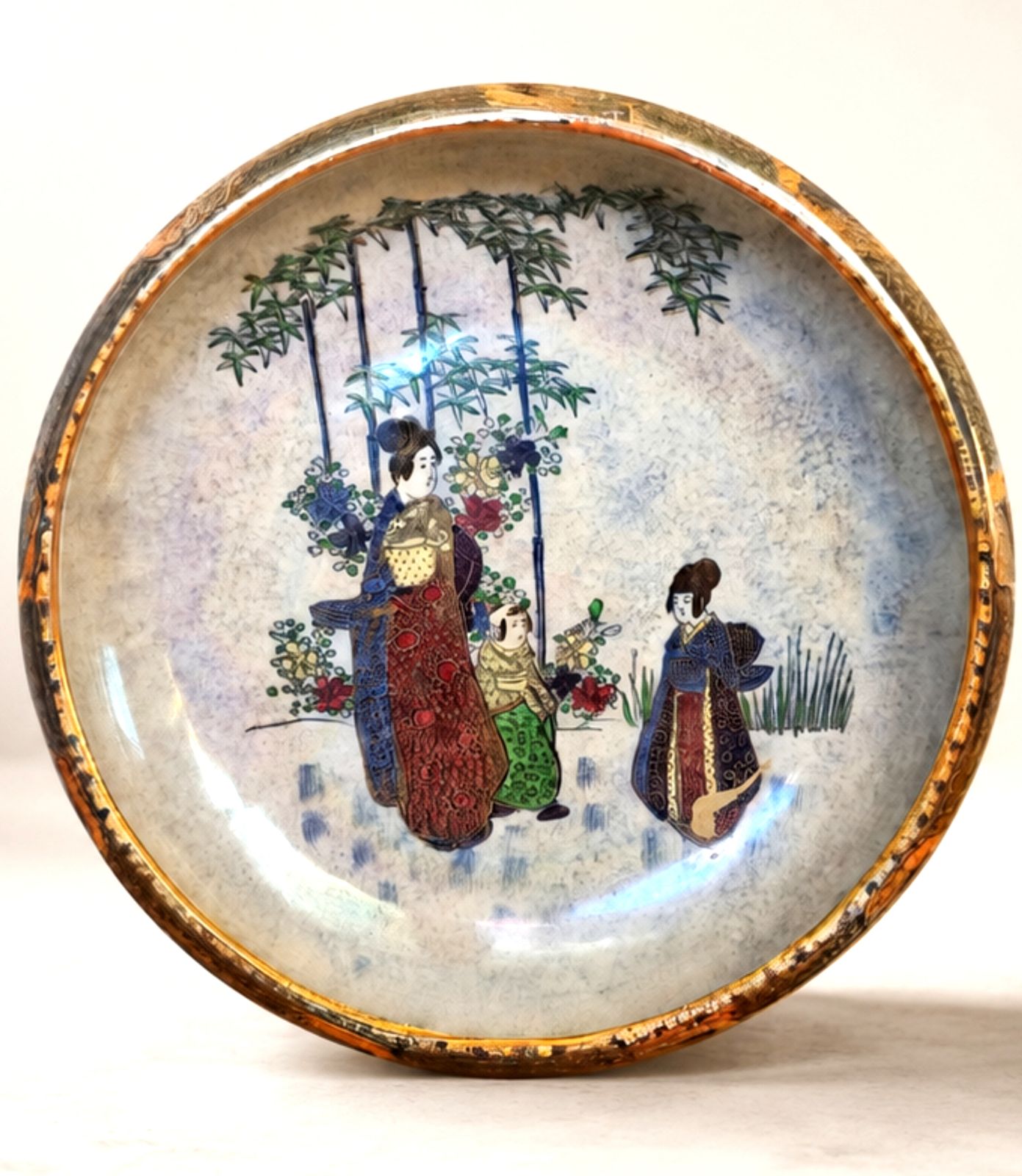 1920s A G Harley Jones English Lustreware Geisha Bowl