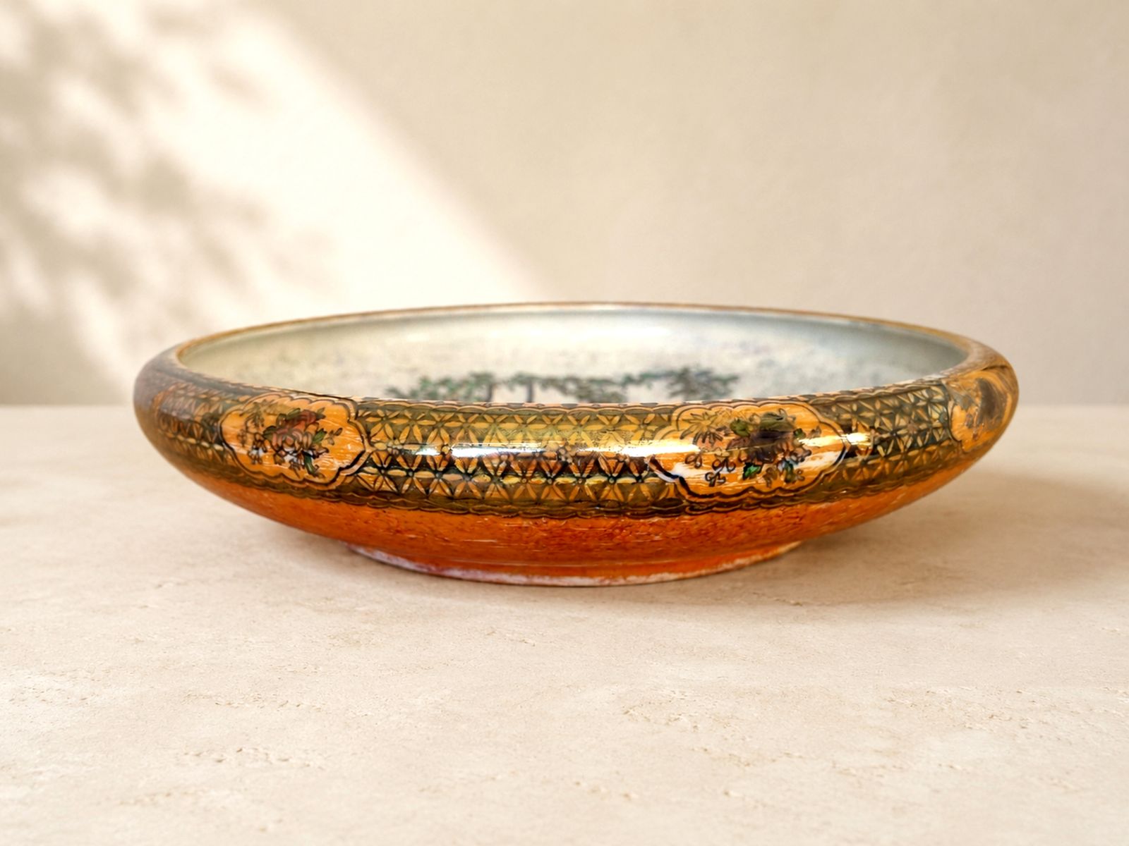 1920s A G Harley Jones English Lustreware Geisha Bowl photo vinterior