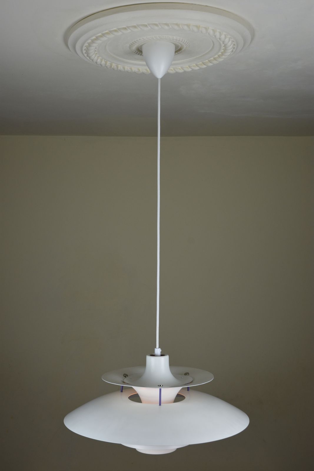 Early Ph 5 Pendant Lamp With Spring Frame By Poul Henningsen For Louis Poulsen, Denmark, 1960s photo vintage
