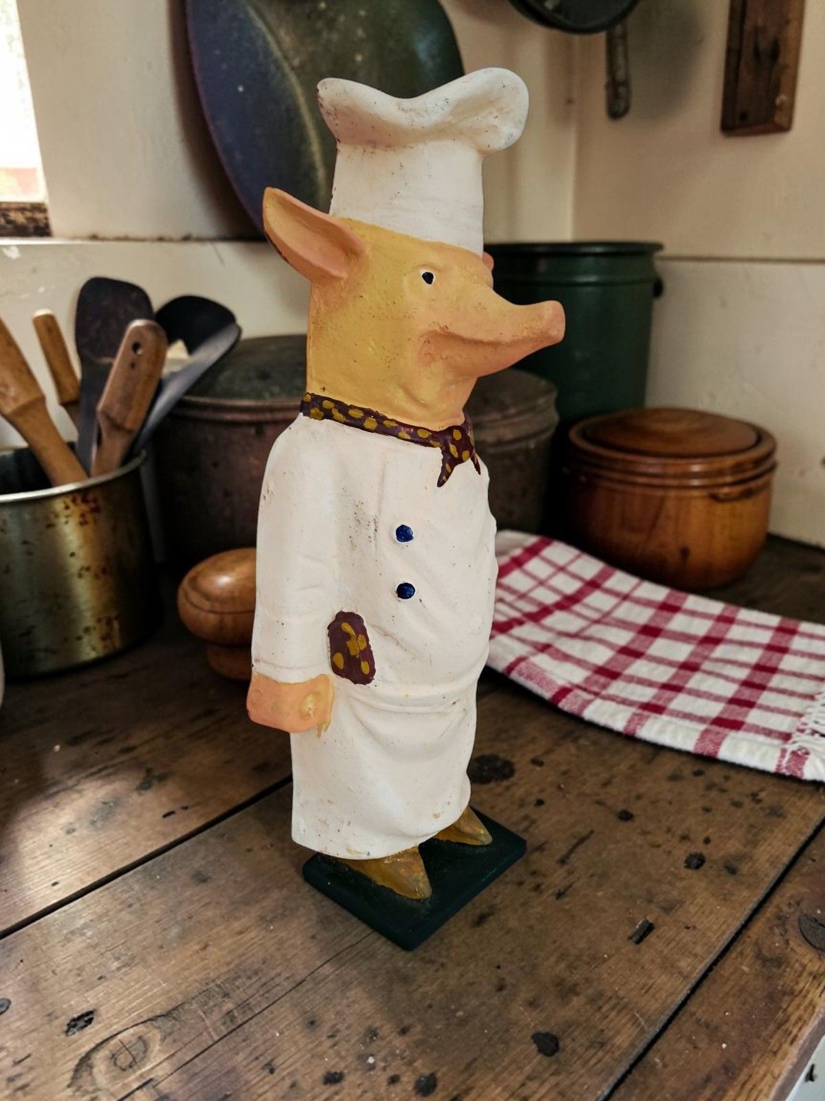 Antique Cast Iron Butcher’s Pig Advertising – Large Vintage Shop Prop Display photo 550.0