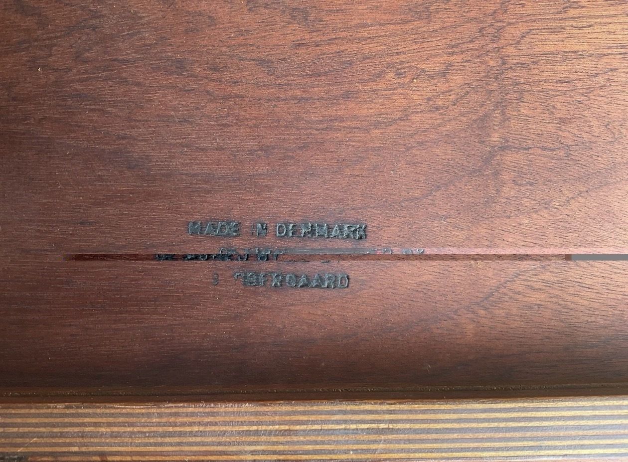 photo vinterior Mid  Century Danish Teak Wood Desk By Gunnar Nielsen For Tibergaard