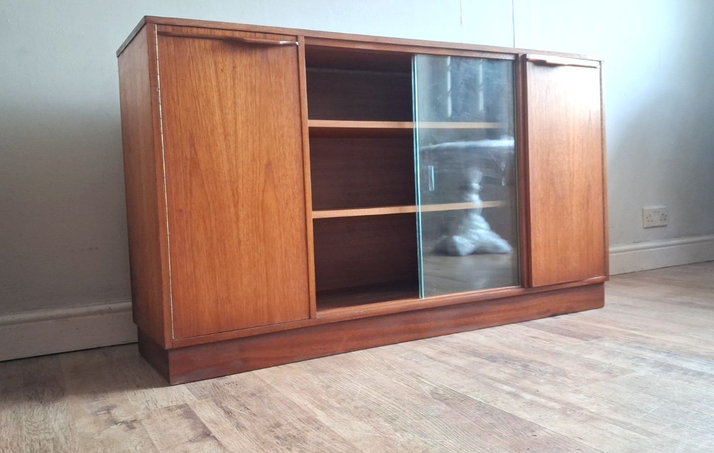 Furniture Delightful  1970's Mid Century Teak Drinks/Cocktail Cabinet ,Bookcase,Sideboard photo