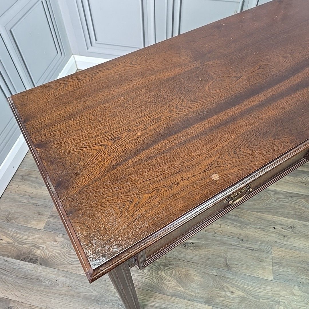 Antique Style Writing Table Console Desk Georgian Mahogany Drawers Wooden photo 230.0