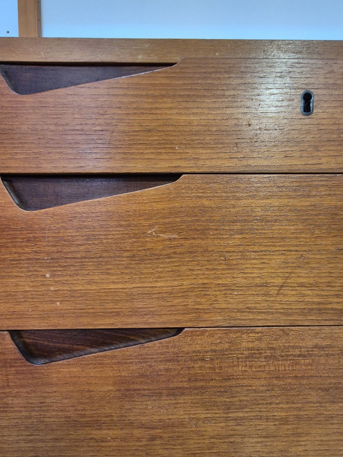 Wall Unit In Teak By Kjell Riise, Scandinavian Mid Century 1960s Wall Unit In Teak By Kjell Riise, Scandinavian Mid Century  1960s photo for sale