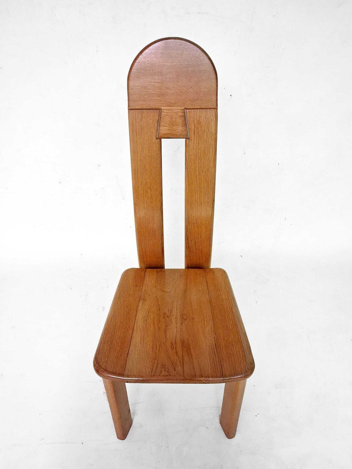 6 X De Puydt Rapsodie Oak Brutalist Dining Chair From The 1970s. photo 1906.0