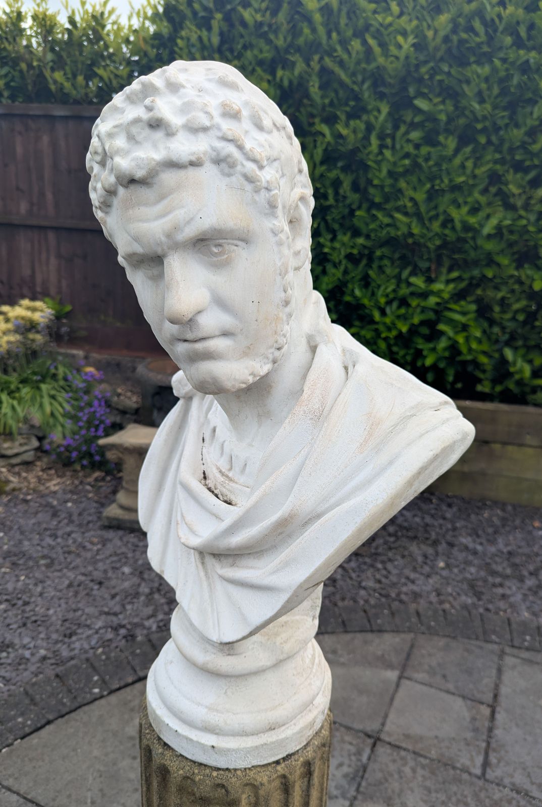 Superb Vintage Caracella Roman Emperor Marble Di Latte Bust  Delivery Available 0128. photo 1395.0