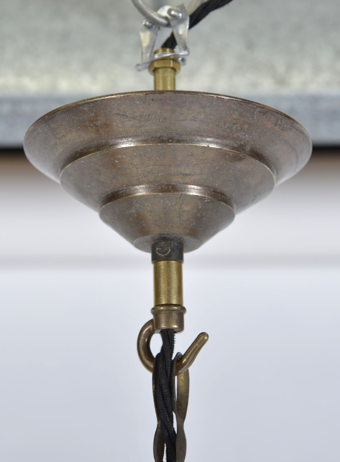 Large 1950s 1960s Italian Midcentury Brass Glass 8 Arm Chandelier Light photo buy