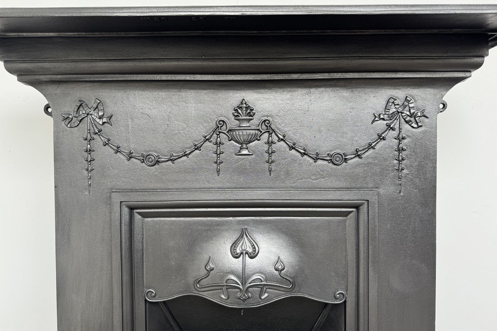 Antique Edwardian Cast Iron Bedroom Fireplace photo Home Fixtures