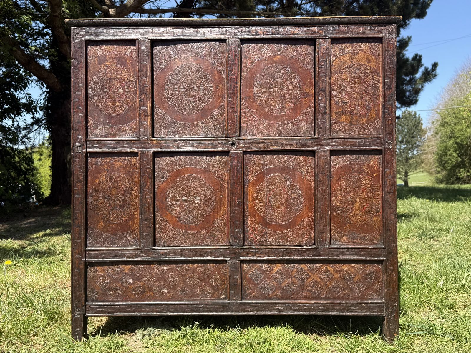 Tibetan Cabinet Antique Tibet Handmade Oriental Sideboard Console photo 895.0