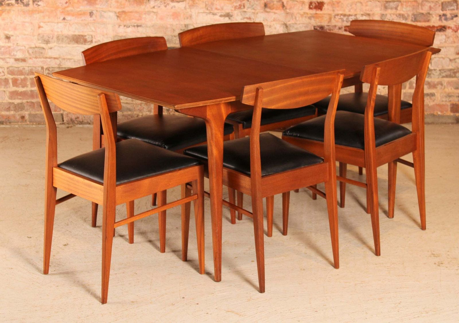 Mid Century Teak And Mahogany Dining Table And 6 Chairs By McIntosh, Circa 1960s photo furniture
