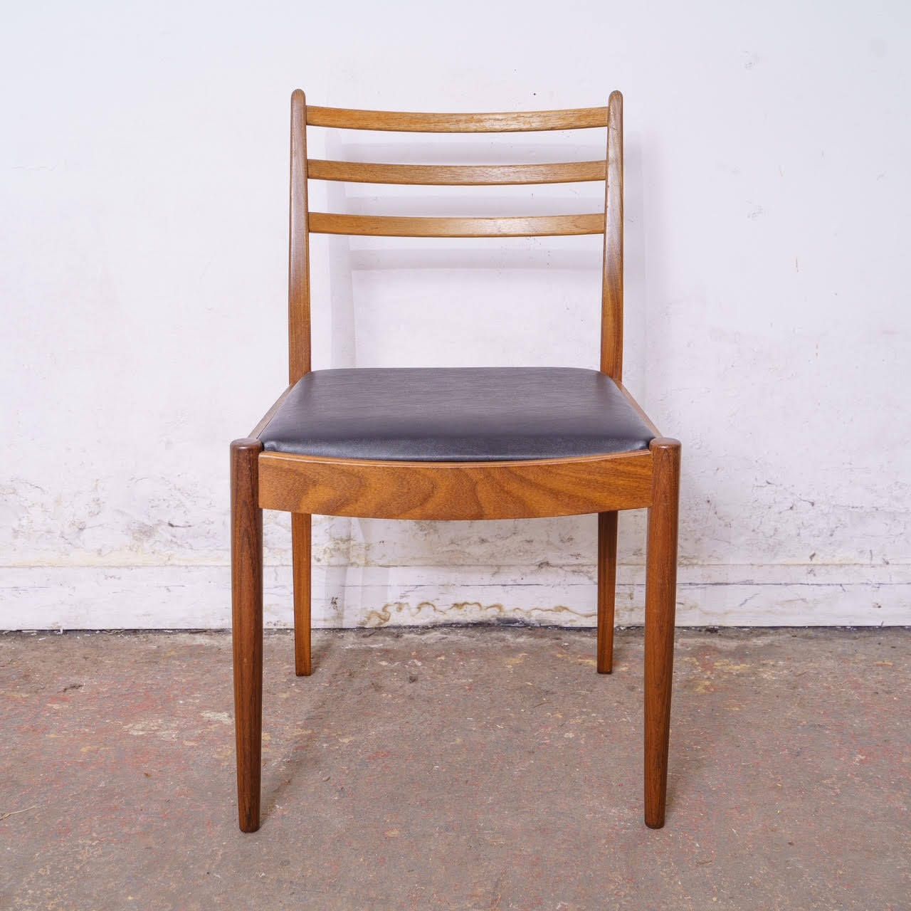 G Plan Mid Century Teak Extending Dining Table With 6 Newly Upholstered Chairs photo Furniture