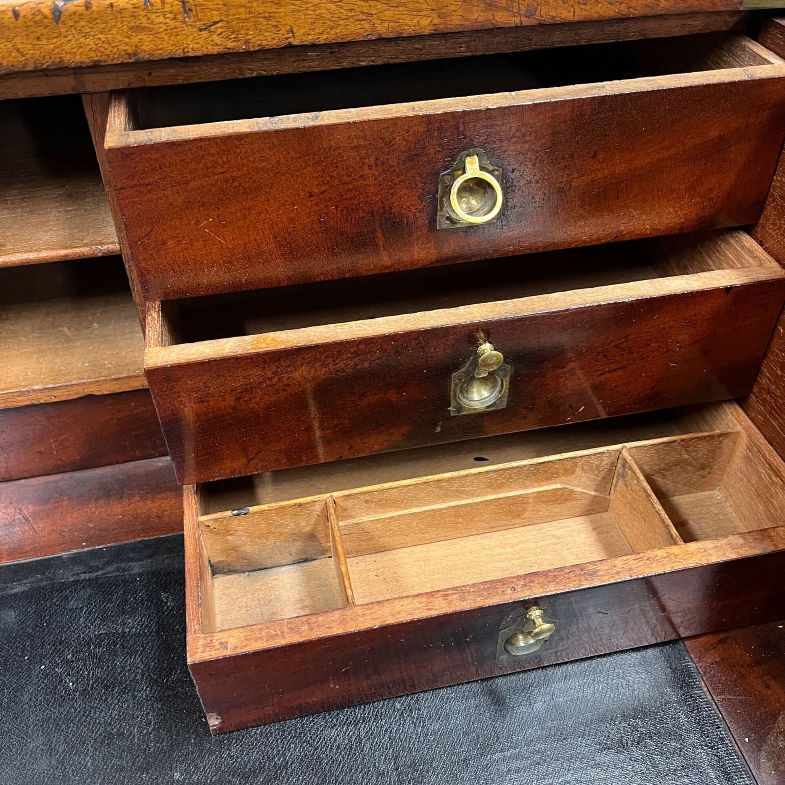 19th Century Campaign Secretarie Chest Of Drawers photo vinterior