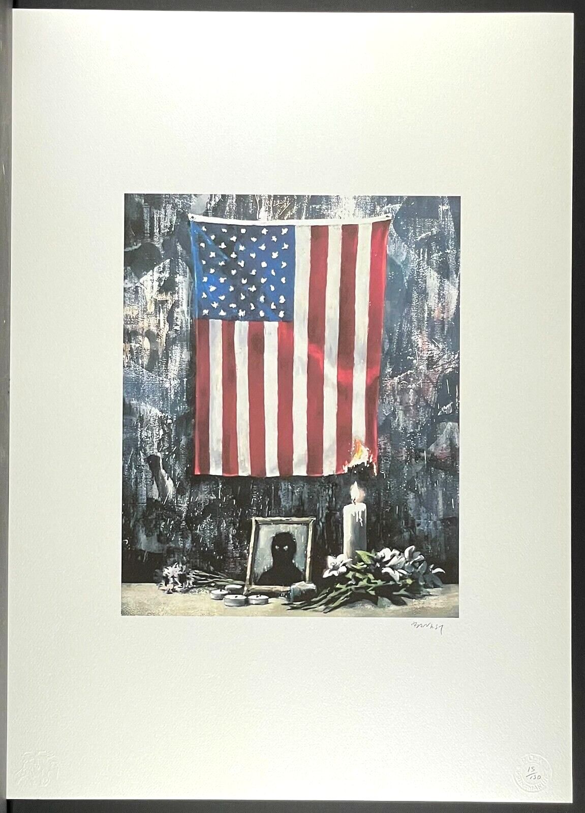 Banksy * No Racism * 70x50 Cm * Litografia * Limitata # 15/150