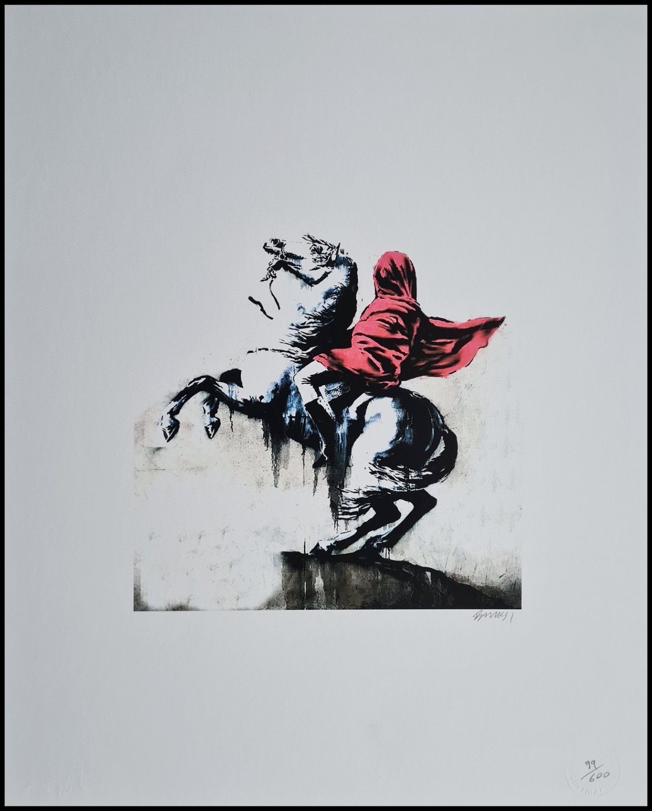 Banksy * Napoleon *50 X 40 Cm * Lithografie * Kunstdruck * Limitiert # 99/600