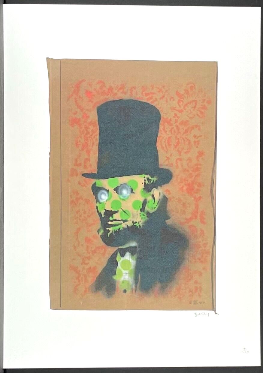 Banksy * Abe Lincoln * 70x50 Cm * Lithografie * Kunstdruck * Limitiert # XX/150