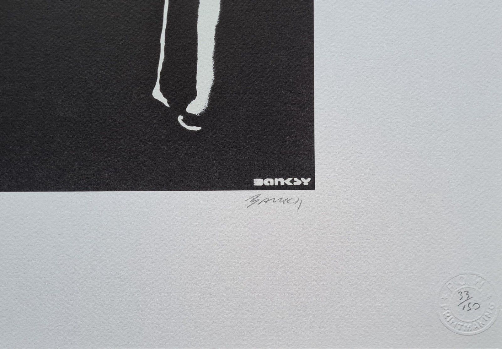 photo furniture Banksy * Pulp Fiction * 70x50 Cm * Lithografie * Kunstdruck * Limitiert # 33/150