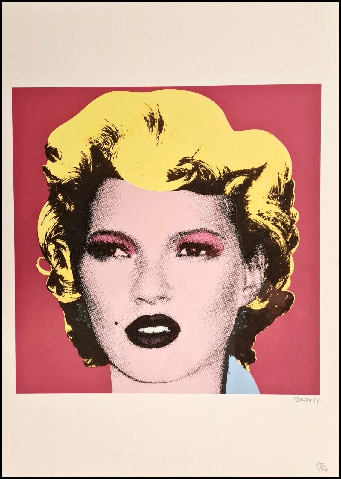 Banksy * Kate Moss * 70x50 Cm * Lithografie * Limitiert # 57/150