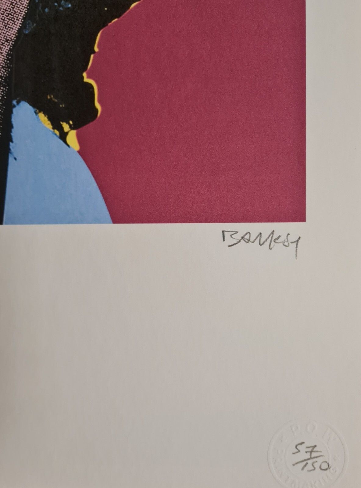 Banksy * Kate Moss * 70x50 Cm * Lithografie * Limitiert # 57/150 photo vinterior