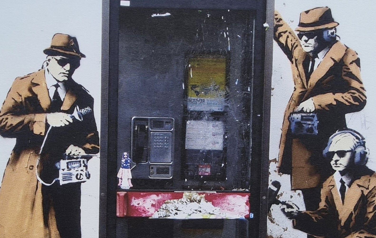 Banksy * Spy Booth * 65 X 50 Cm * Lithografie * Kunstdruck * Limitiert # 95/500 photo Art