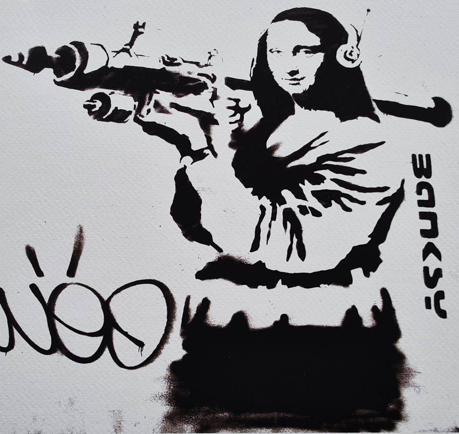 Banksy * Mona Lisa * 50 X 35 Cm * Lithografie * Kunstdruck * Limitiert # 80/150 photo for sale