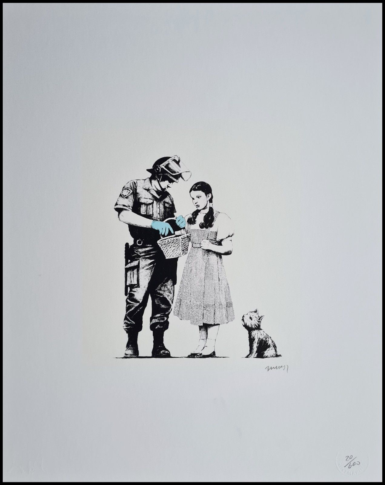 Banksy * Stop And Search * 50 X 40 Cm *Lithografie*Kunstdruck*Limitiert # 20/600