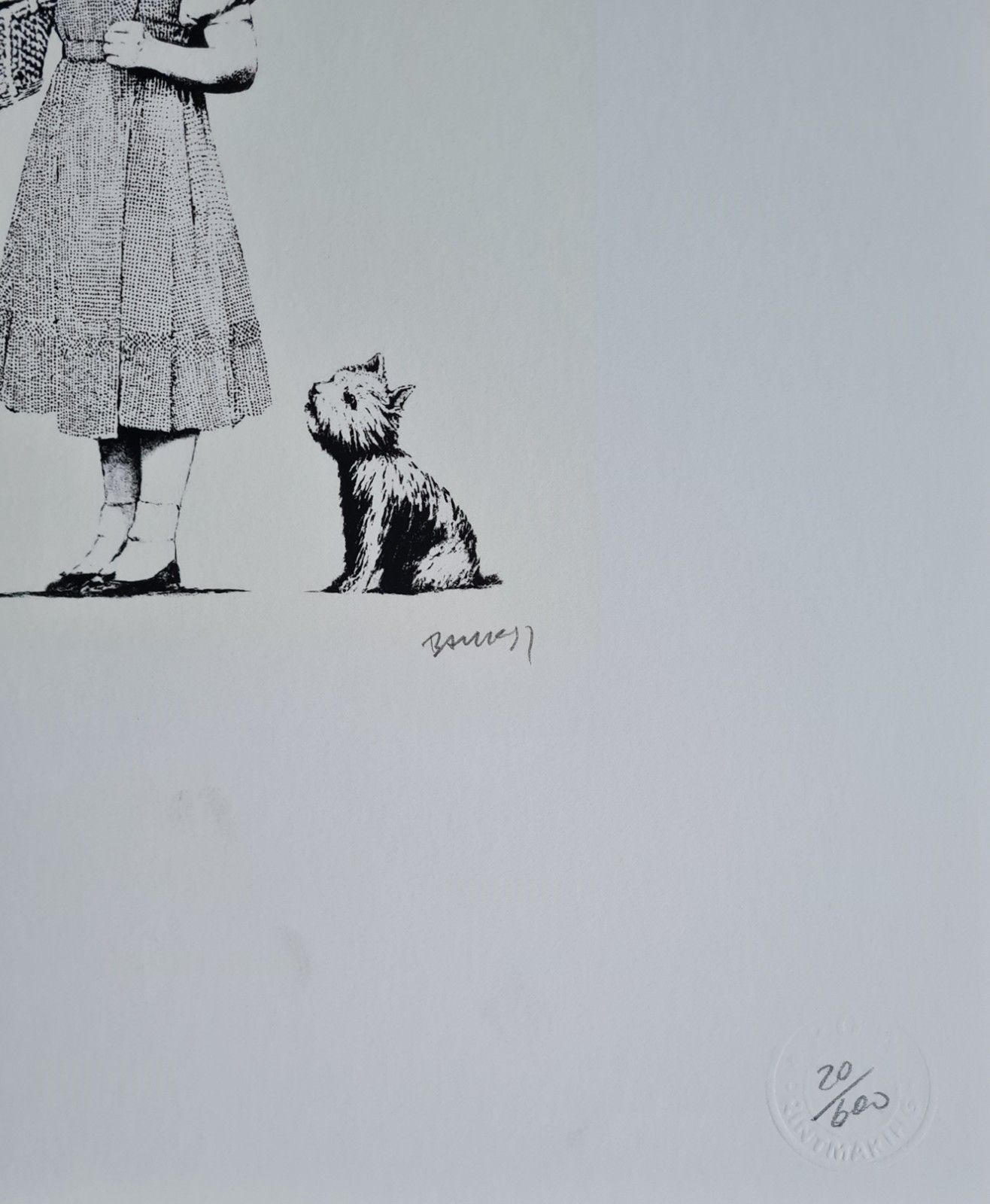 Banksy * Stop And Search * 50 X 40 Cm *Lithografie*Kunstdruck*Limitiert # 20/600 photo vintage