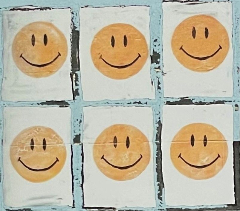 Banksy *  Sad Man With Smileys * 70x50 Cm * Lithografie * Limitiert # 75/150 photo 10286.0