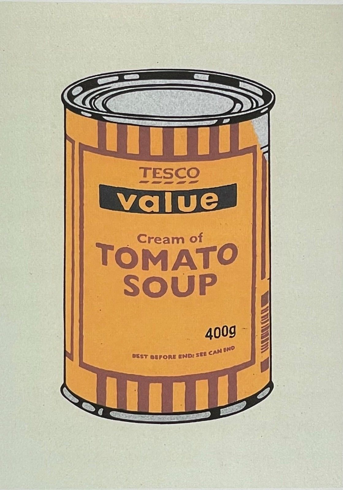 Banksy * Tesco Value Soup Can * 70 X 50 Cm * Lithografie * Limitiert # 42/150 photo furniture