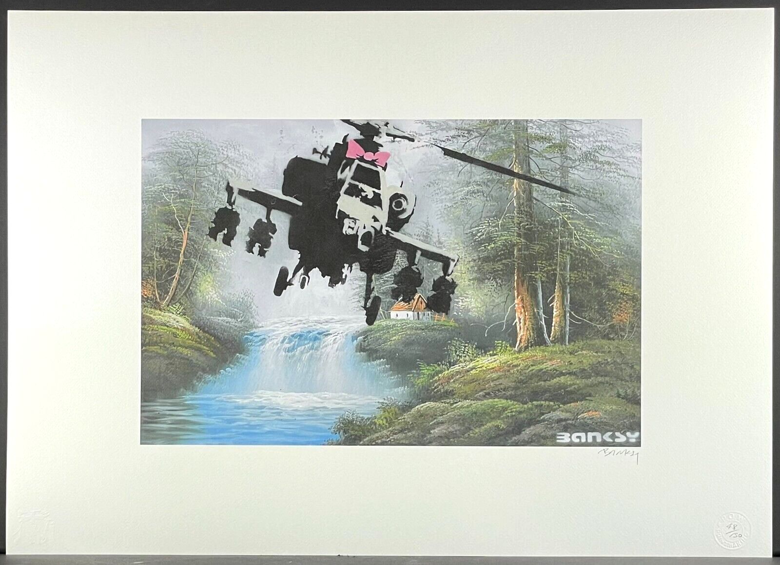 Banksy * Corrupted Oil * 70x50 Cm * Lithografie * Limitiert # 48/150