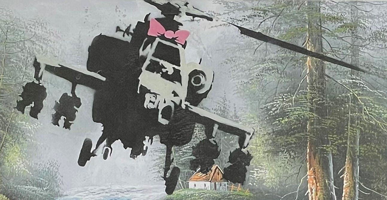 Banksy * Corrupted Oil * 70x50 Cm * Lithografie * Limitiert # 48/150 photo for sale