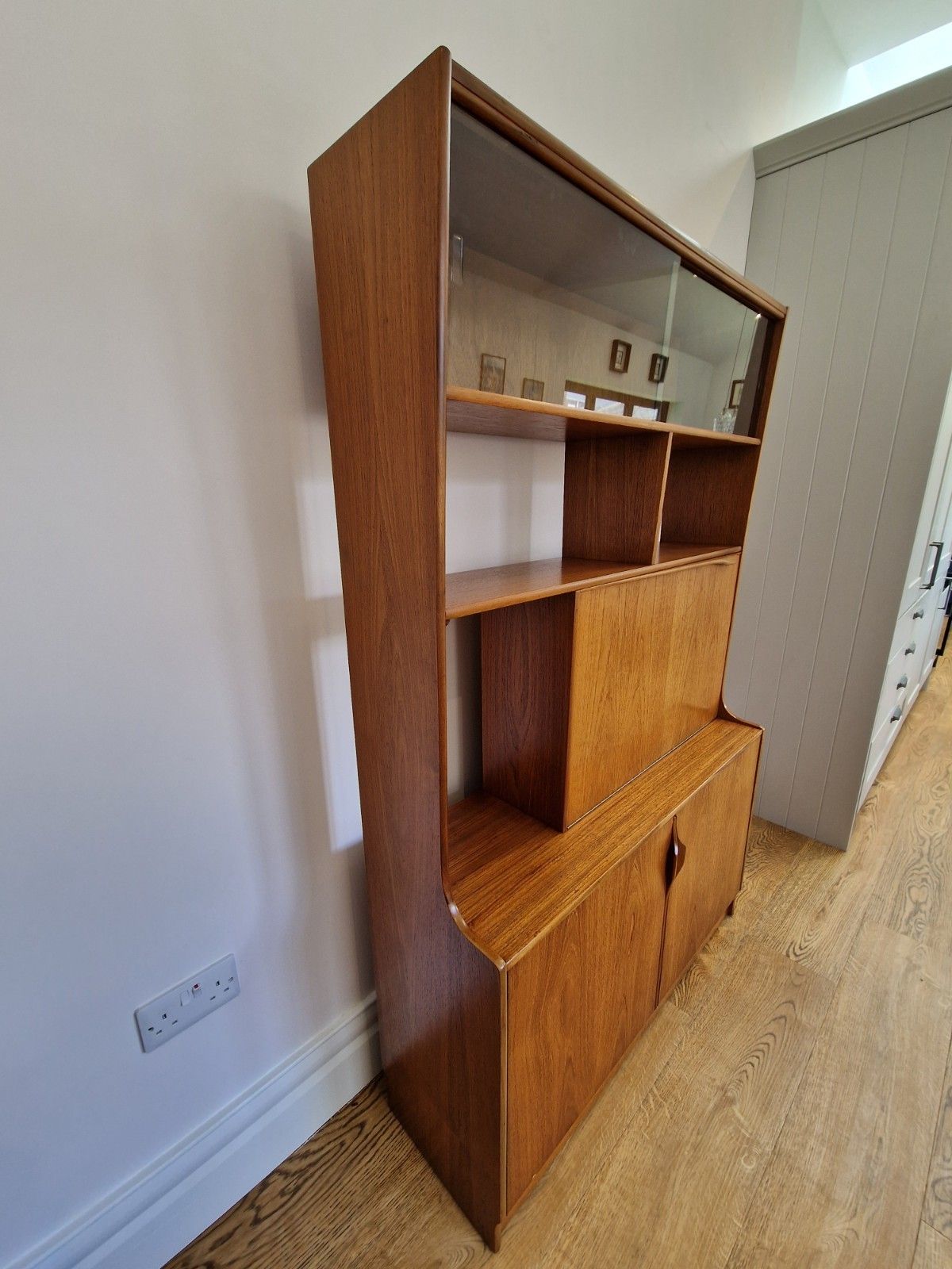 Mid Century Teak Room Divider | Restored & Upcycled Drinks Cabinet | Vintage photo vintage