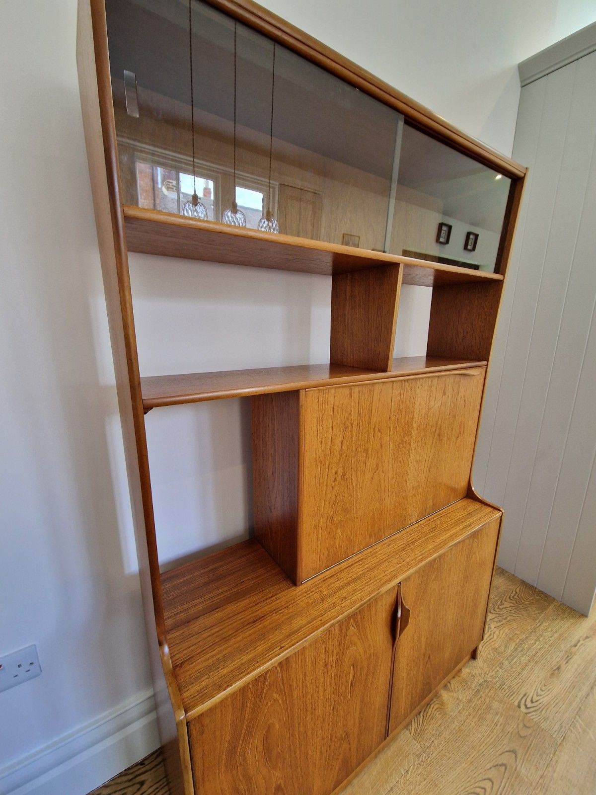 photo furniture Mid Century Teak Room Divider | Restored & Upcycled Drinks Cabinet | Vintage