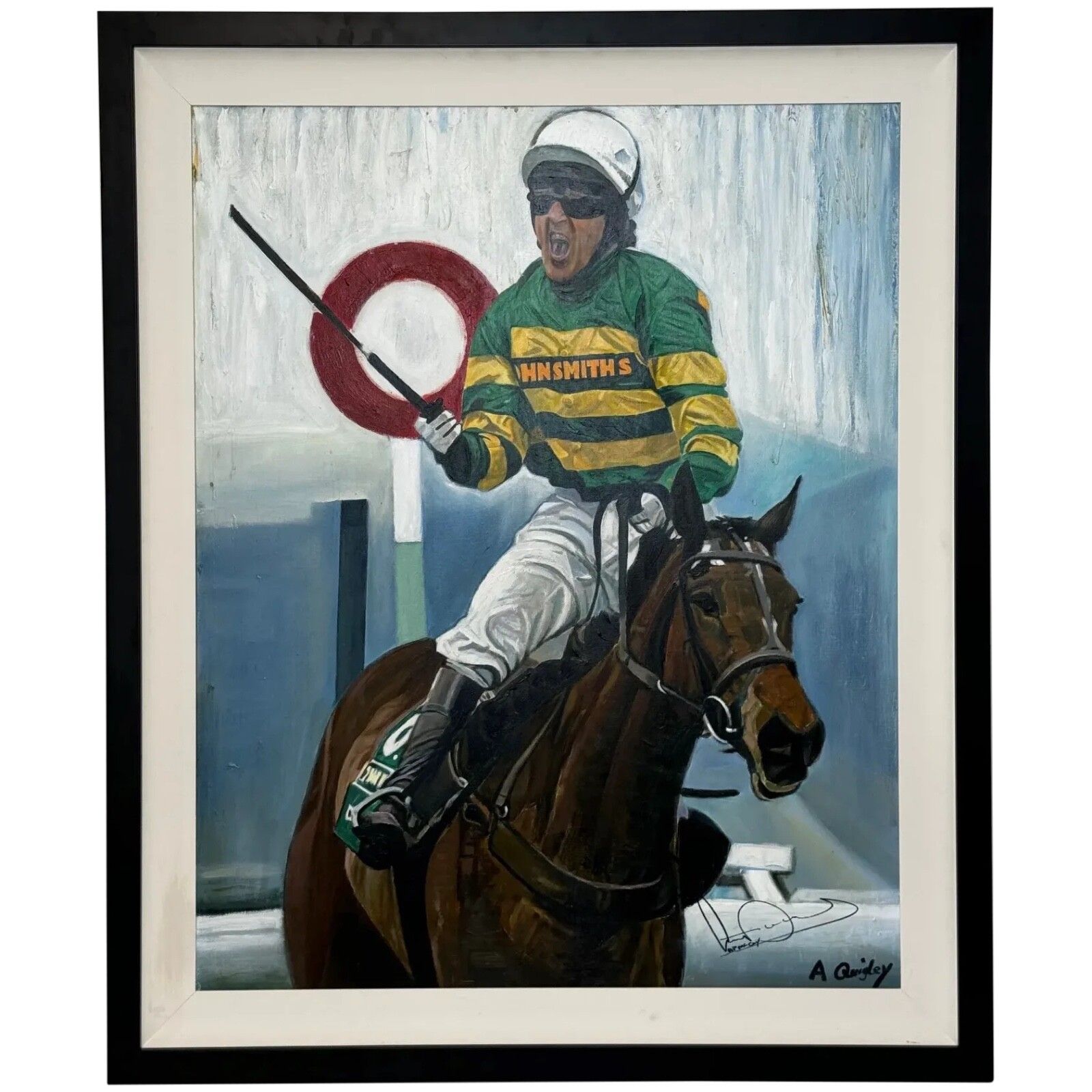 Olieverfschilderij Grand National Winner No 6 Don't Push It 2010 Jockey A P Mccoy Up