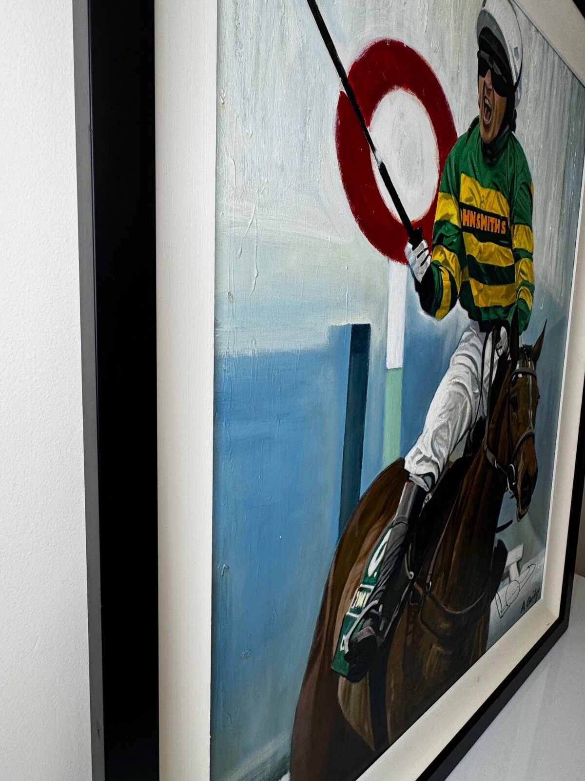 photo vintage Oil Painting Grand National Winner No 6 Don't Push It 2010 Jockey A P Mccoy Up