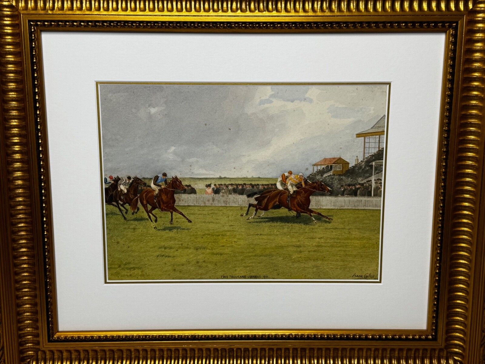 Ruitersschilderij 2000 Guineas 1910 Neil Gow Wins At Newmarket By Issac Cullin photo furniture