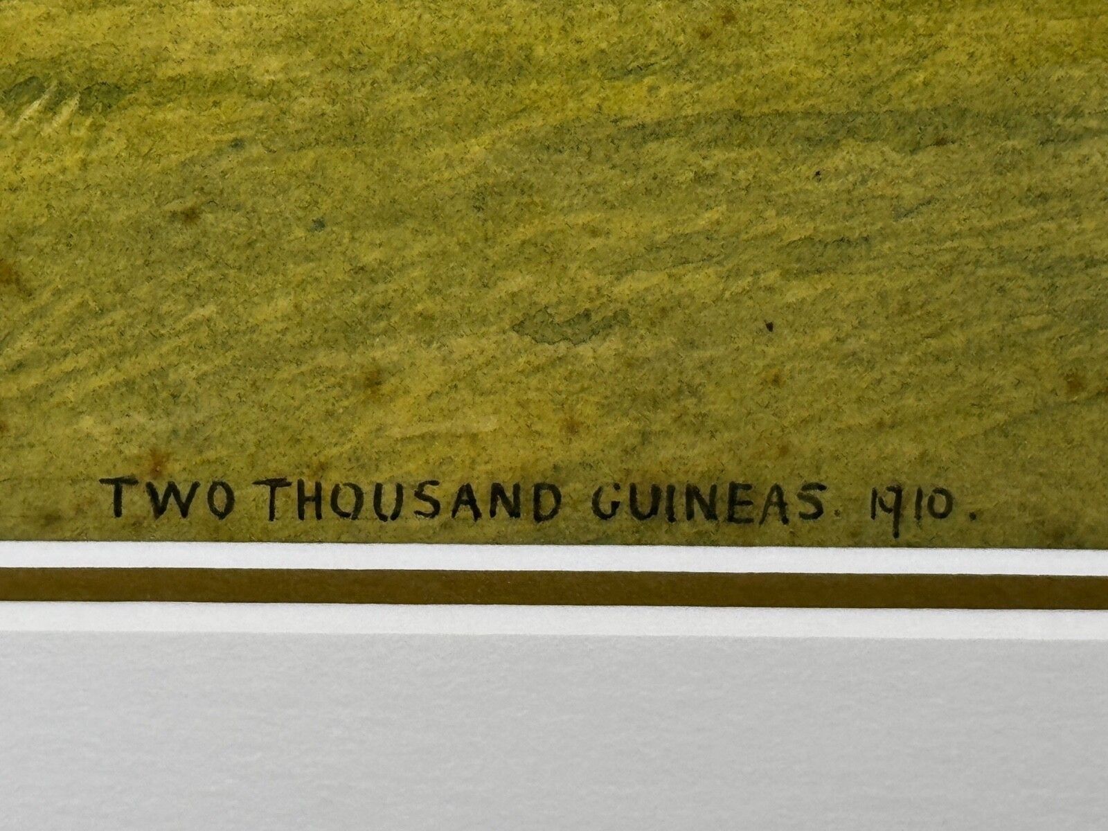 Equestrian Painting 2000 Guineas 1910 Neil Gow Wins At Newmarket By Issac Cullin photo vinterior