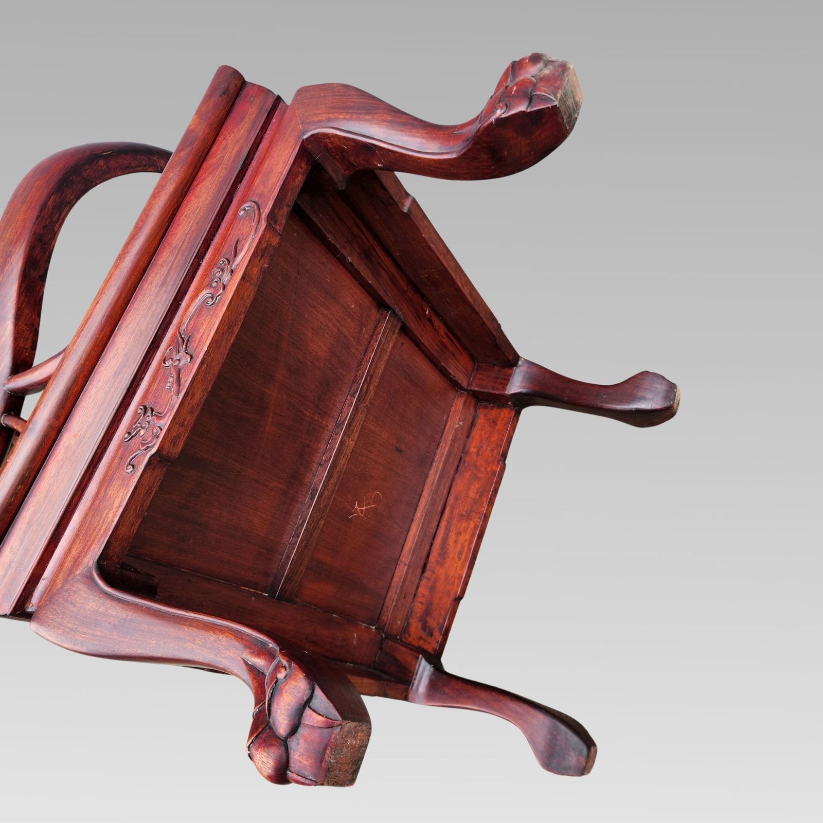 1200.0 Fabulous Chinese Oriental Horse Shoe Hall Bench Or Settle + Armchairs photo