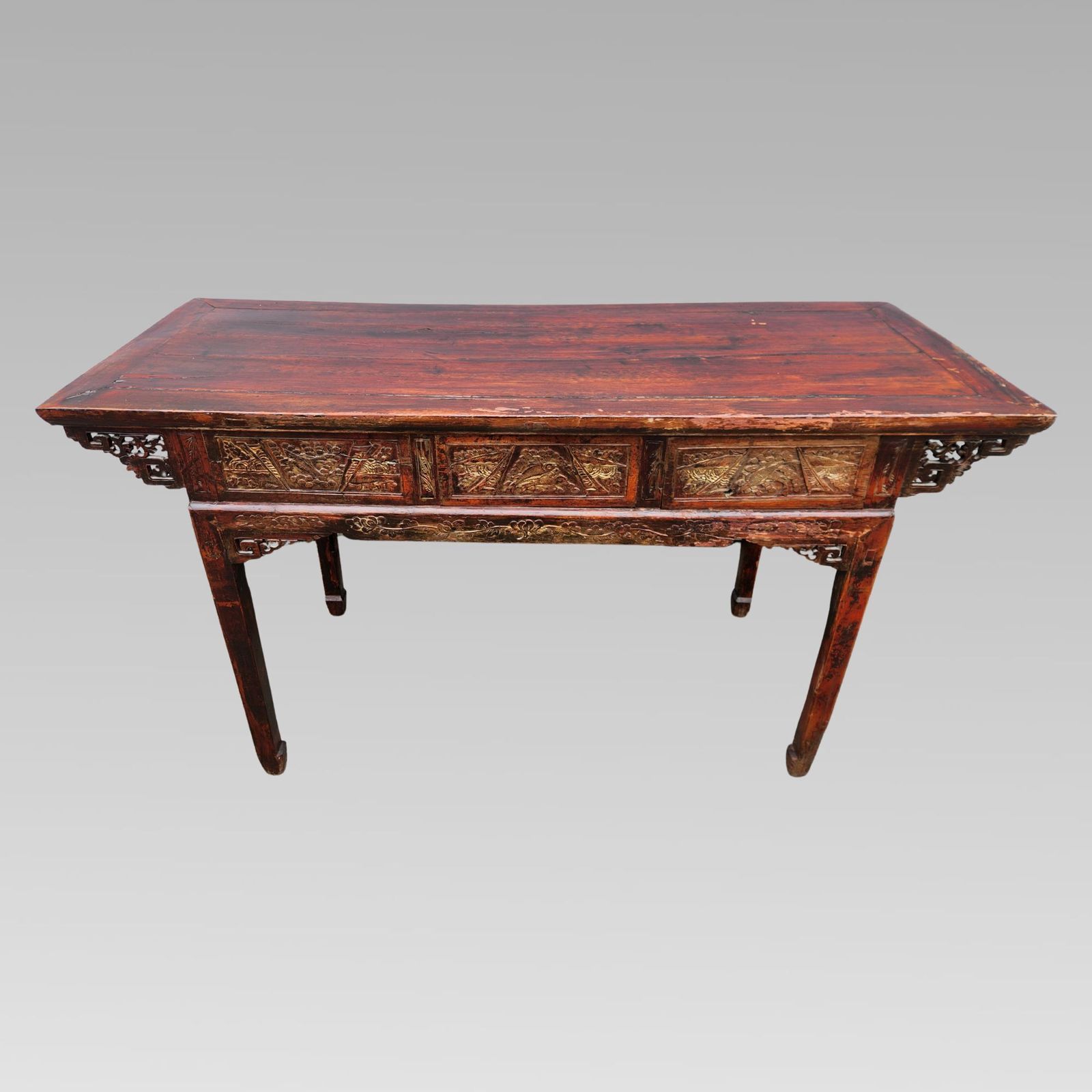 photo buy Stunning Antique Chinese 19th Century Qing Dynasty Elm Altar Table Chinoiserie