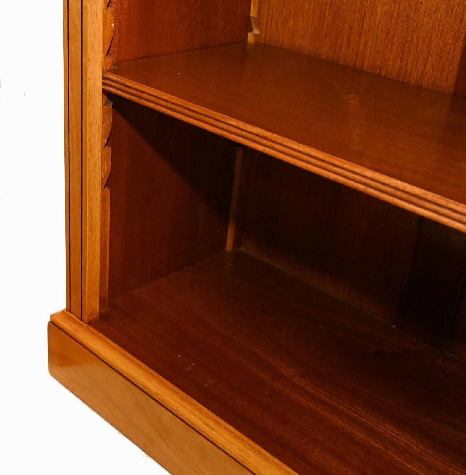 Furniture Regency Open Bookcase In Satinwood Sheraton Bookcases Bespoke photo
