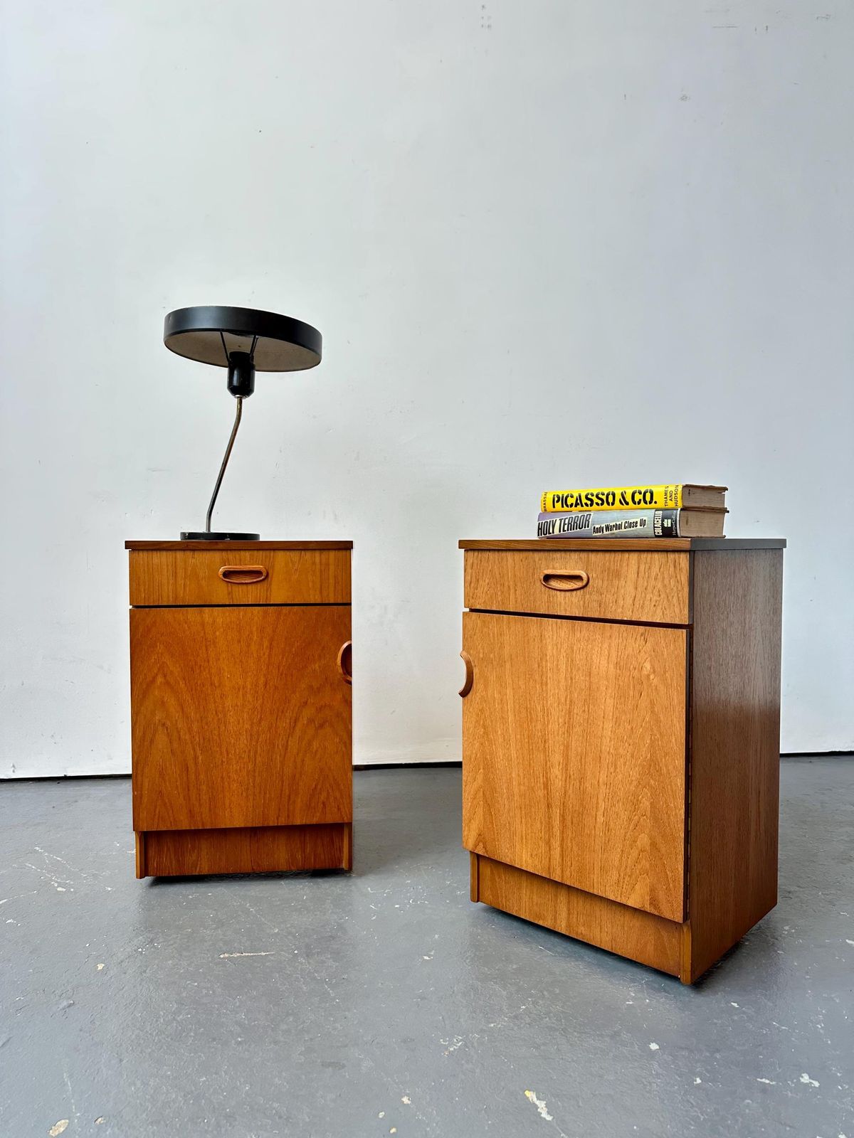 Vintage 2 X Austinsuite Teak Bedside Tables. Danish G Plan Retro Mid Century photo vinterior
